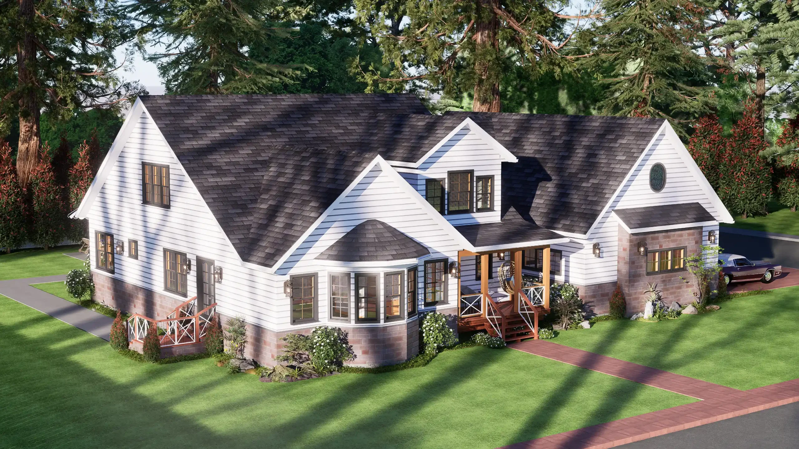 4 bedrom cottage house ploor plan