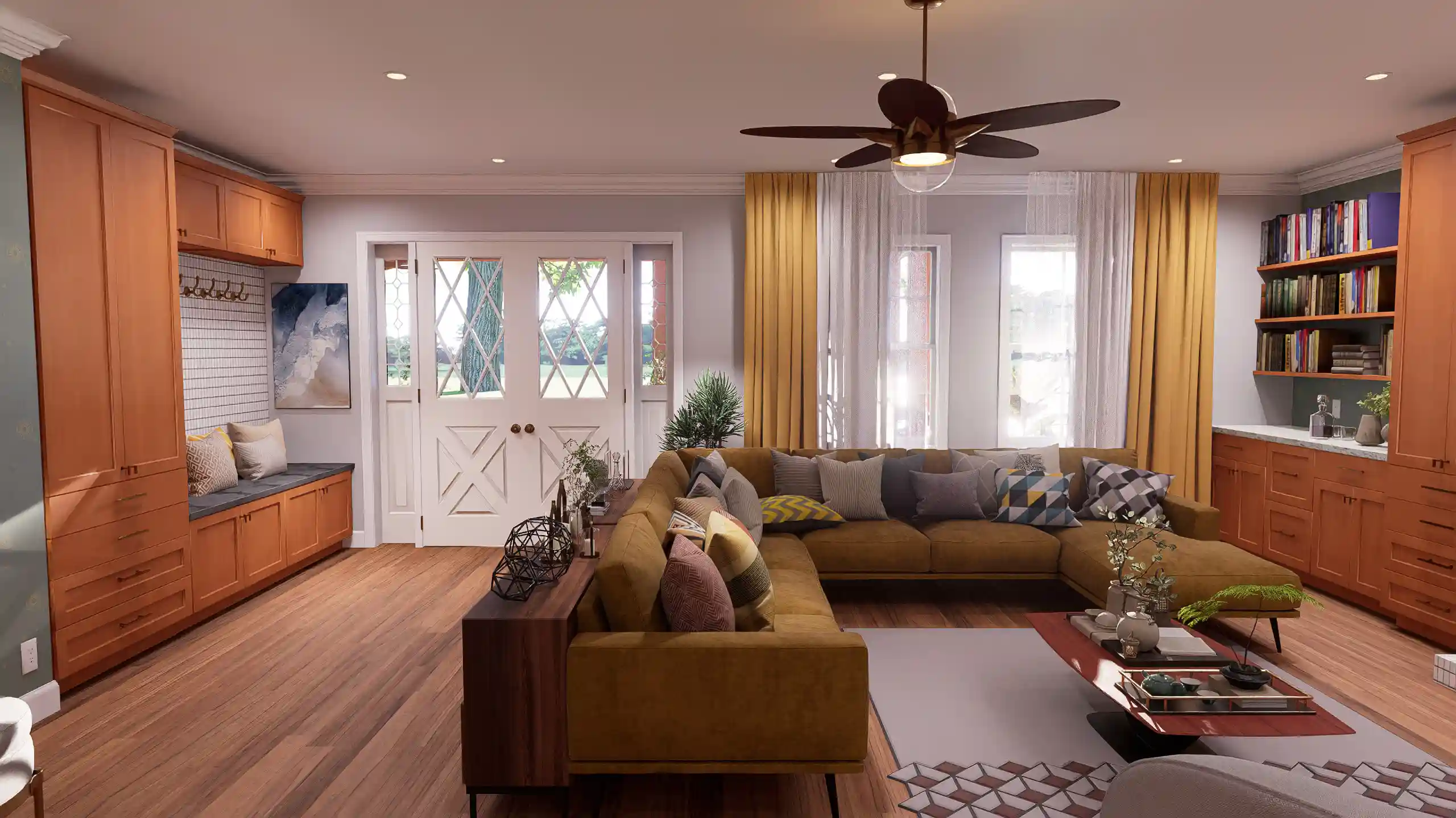 cottage house living area