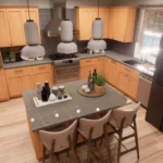 3 bedroom cottage house kitchen