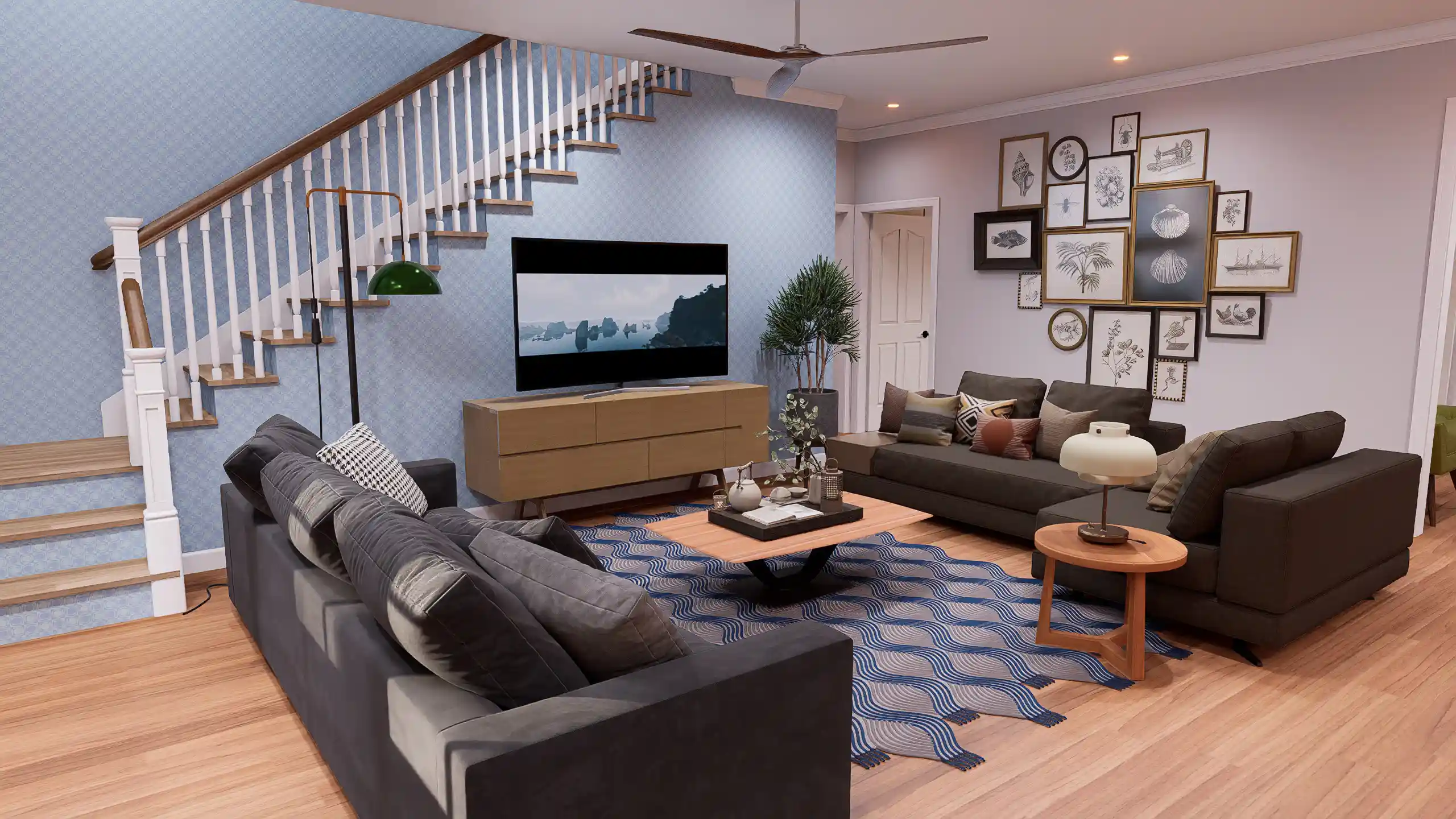 Cottage house living area