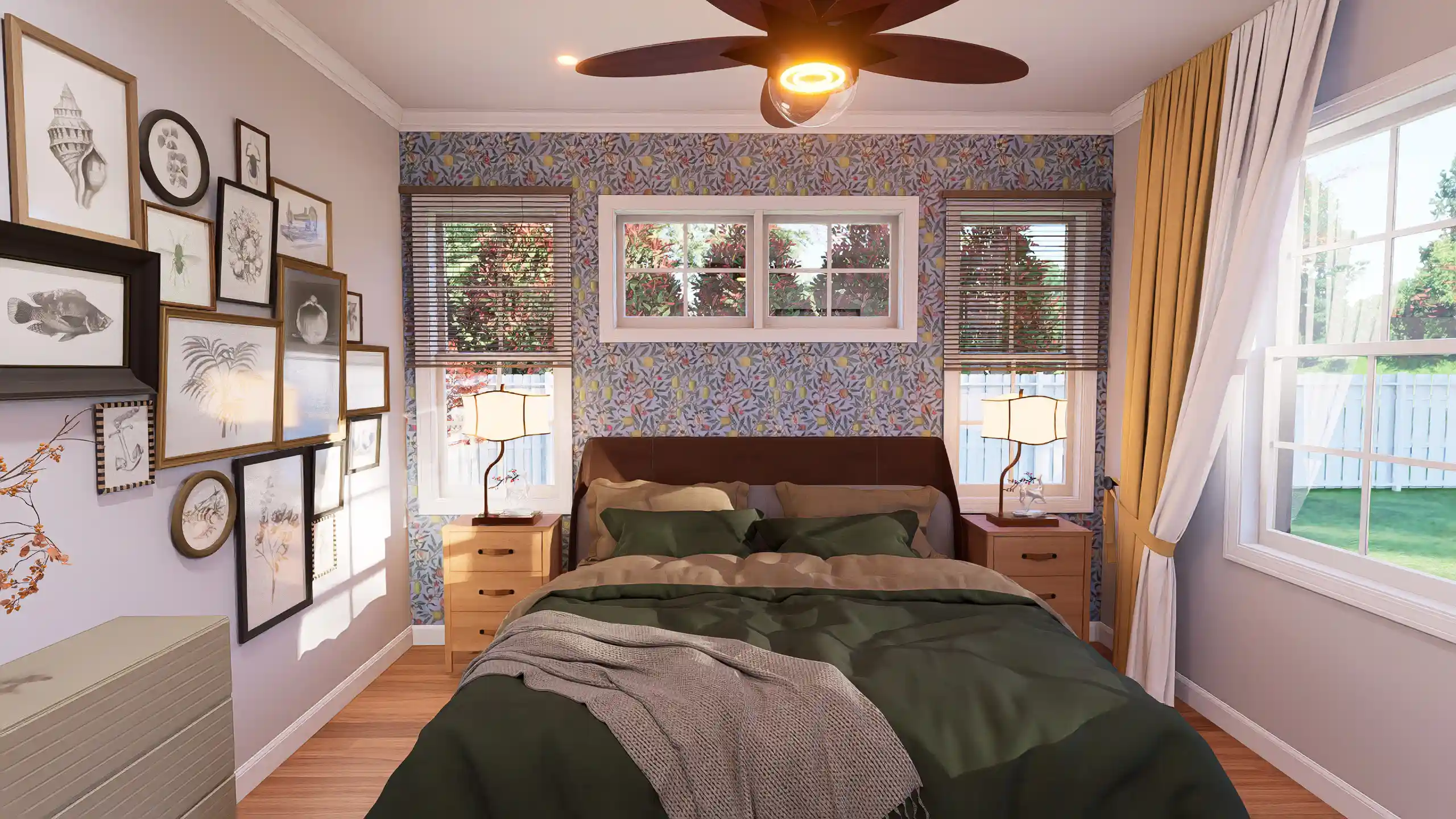 cottage house Bedroom design