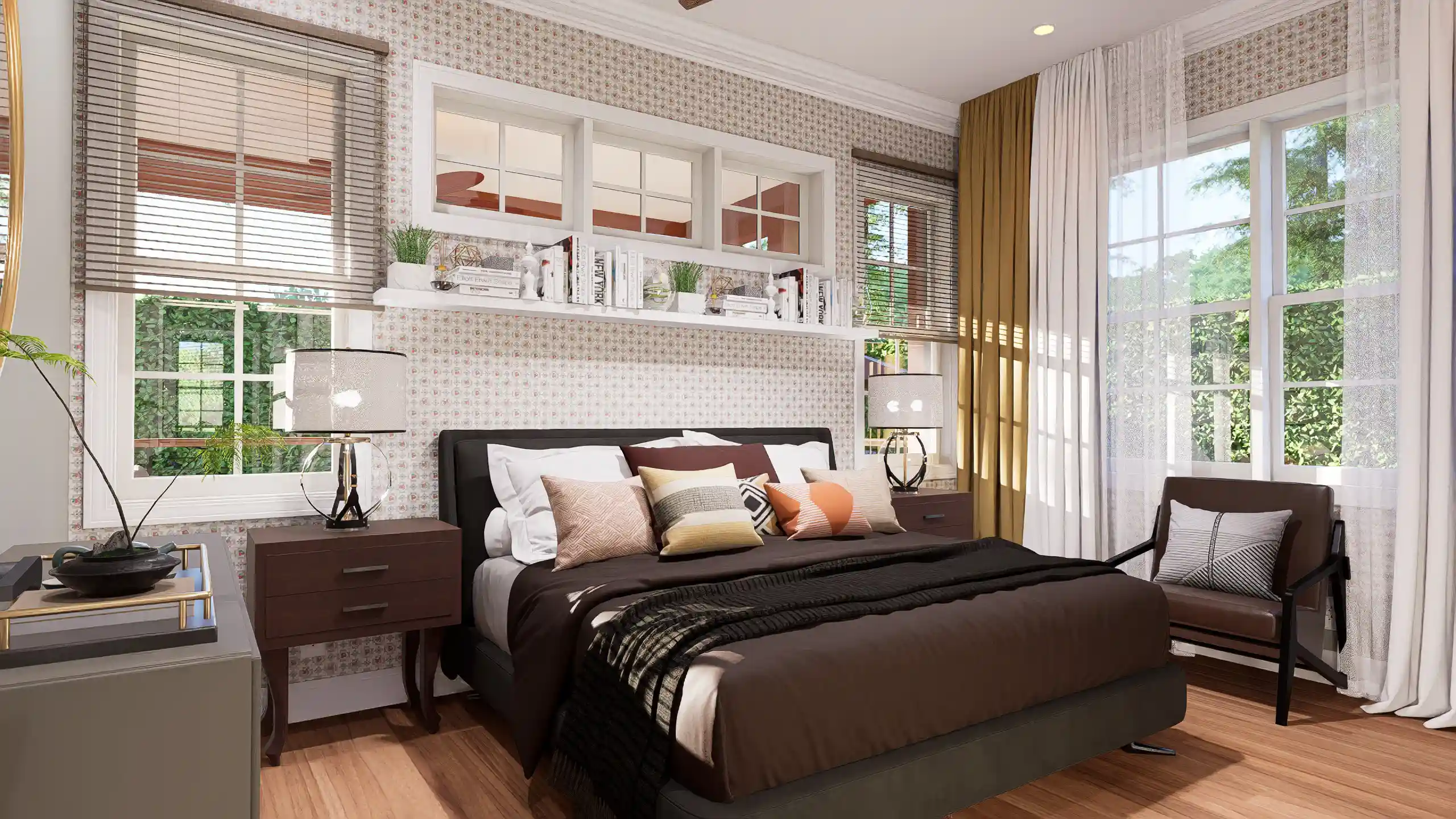 cottage house master bedroom design