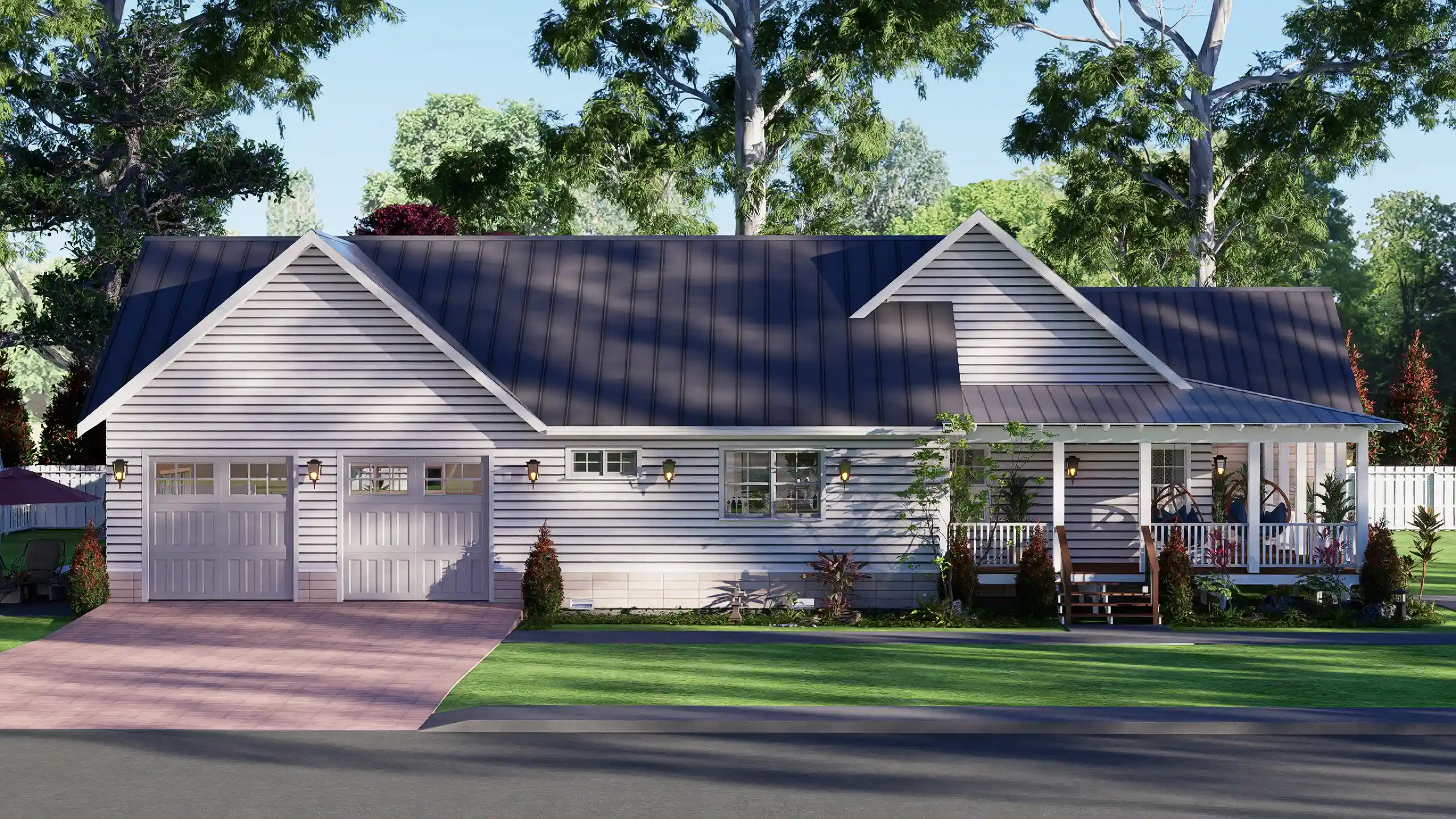 Cottage house exterior design