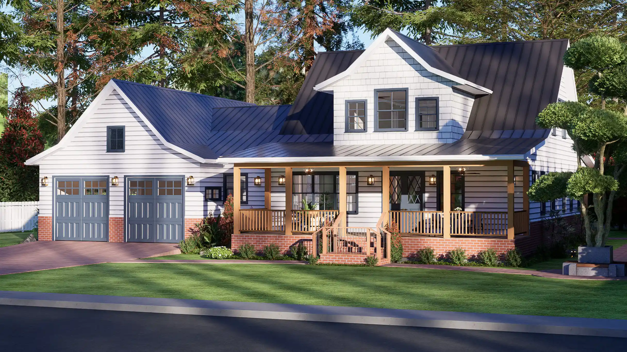 3 bedroom cottage house exterior Design
