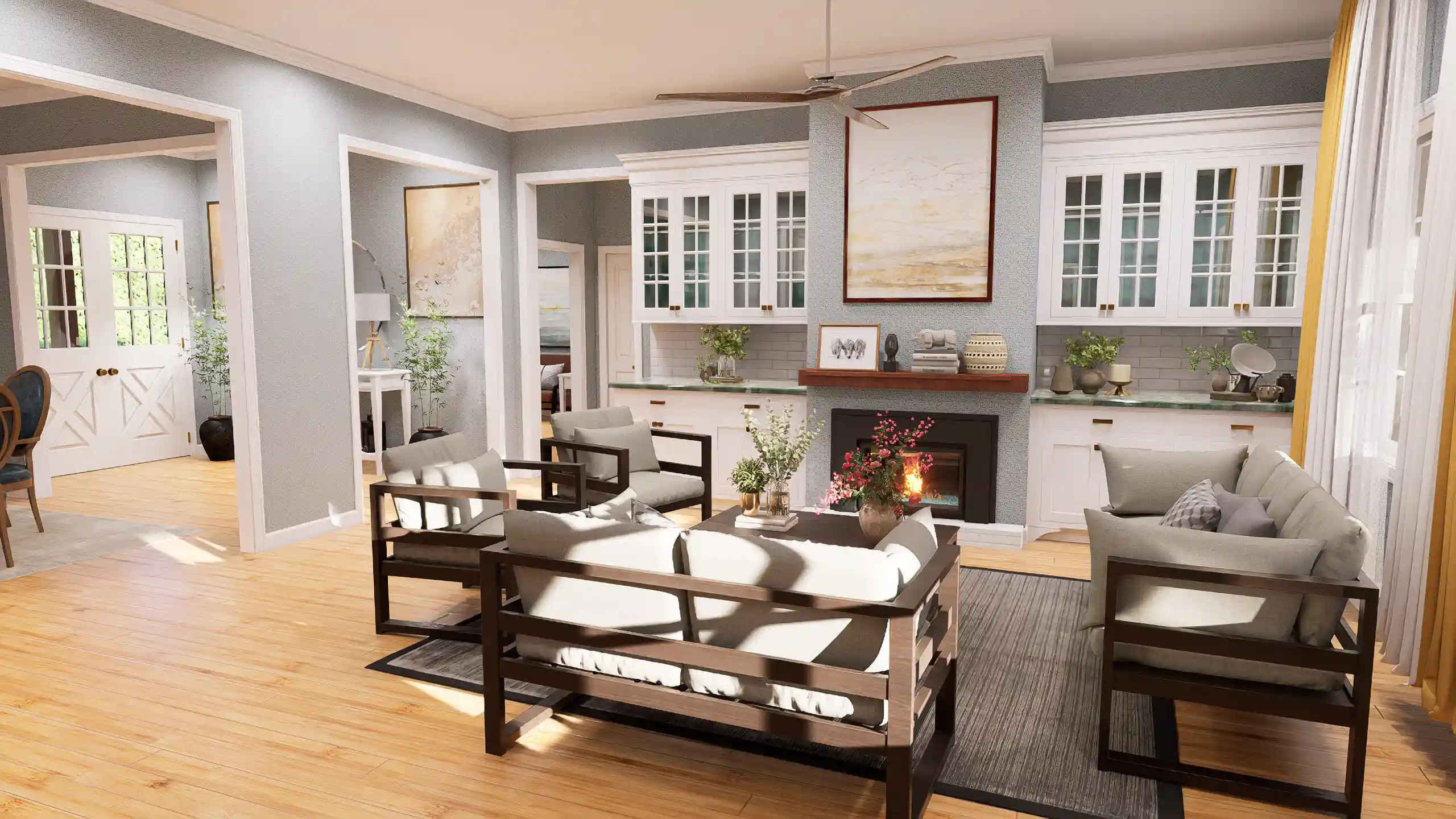 cottage house living area