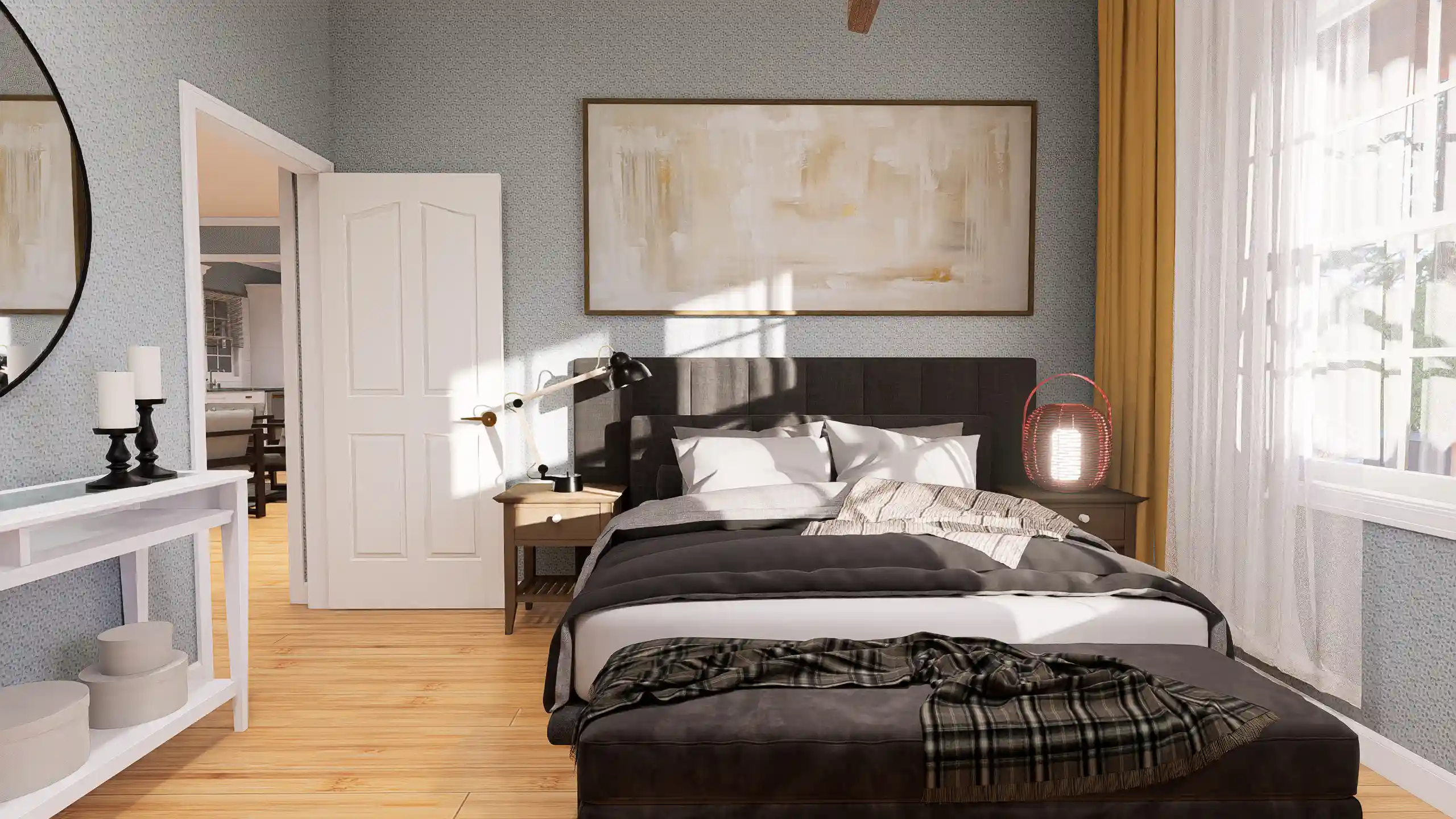 cottage house bedroom