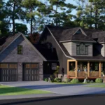 5 bedoom Craftsman Home exterior design