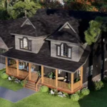 5 bedoom Craftsman Home exterior design