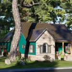 3 bedroom cottage house exterior design
