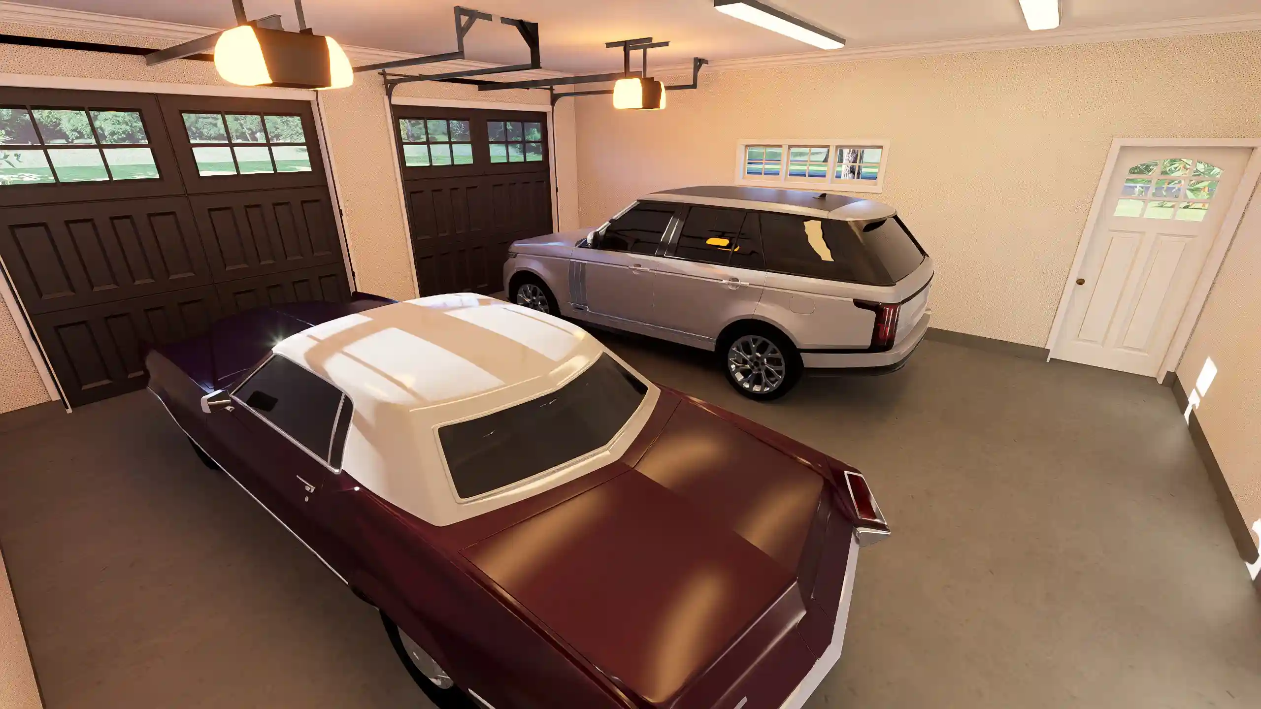 2 car garage