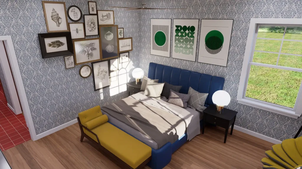 cottage house master bedroom design