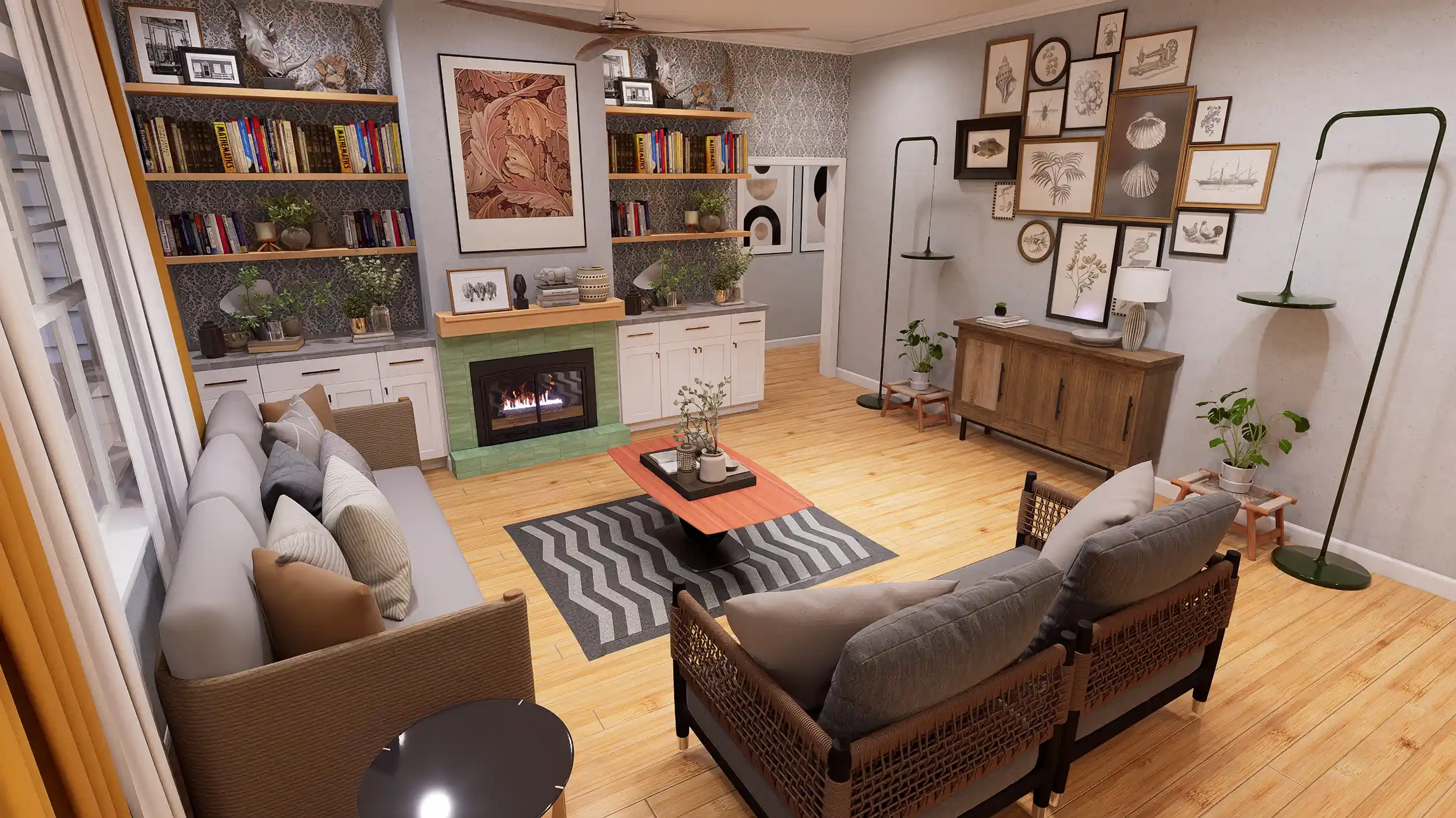 modern-Cottage-house-kitchen-dining-open-concept