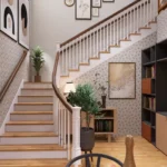 cottage house stair case