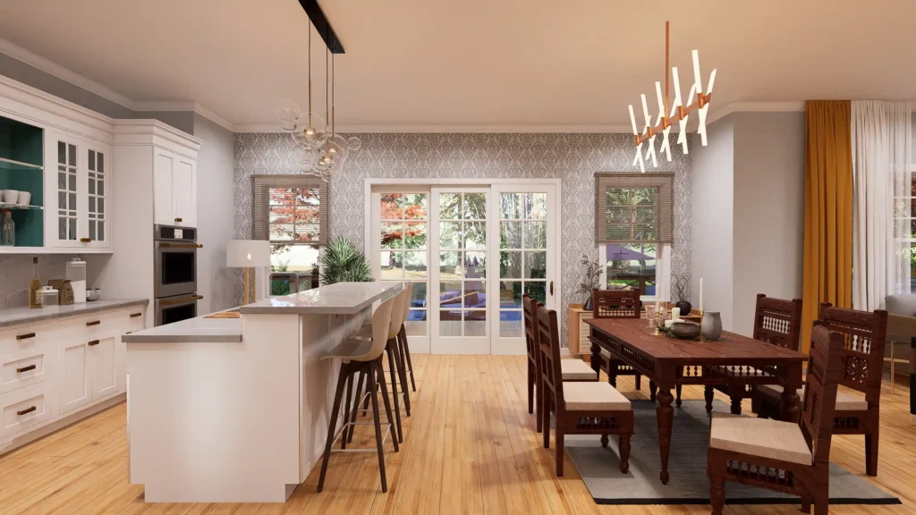 modern-Cottage-house-kitchen-dining-open-concept