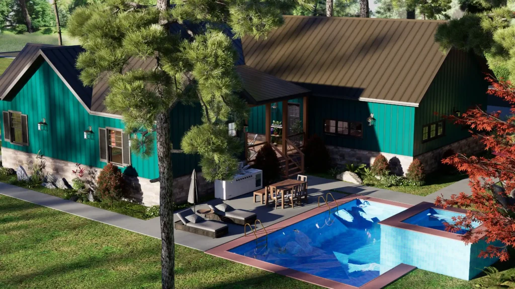 3 bedroom cottage house exterior design