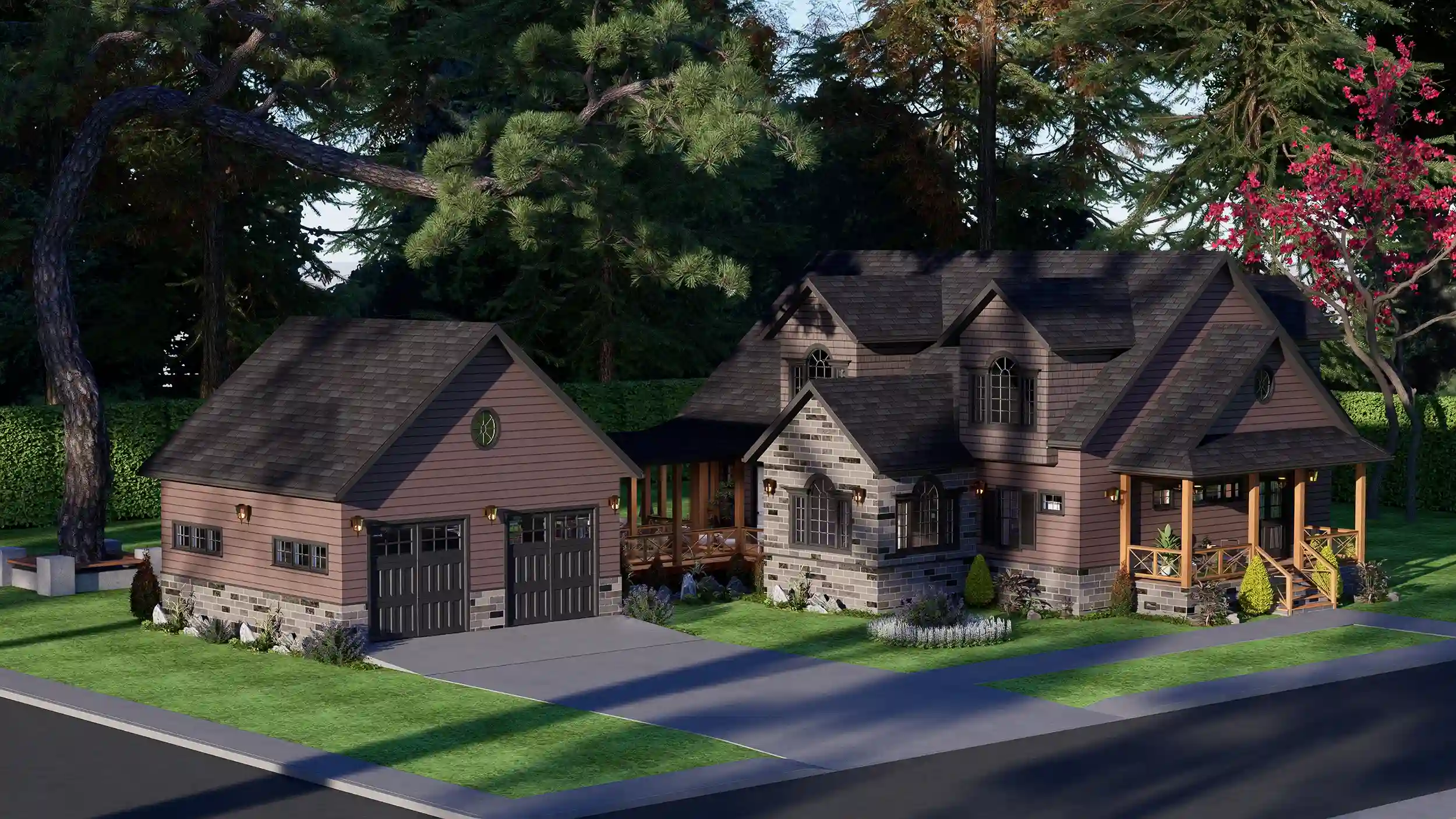 5 BEDROOM FORMHOUSE DESIGN WITH FLOOR PLAN