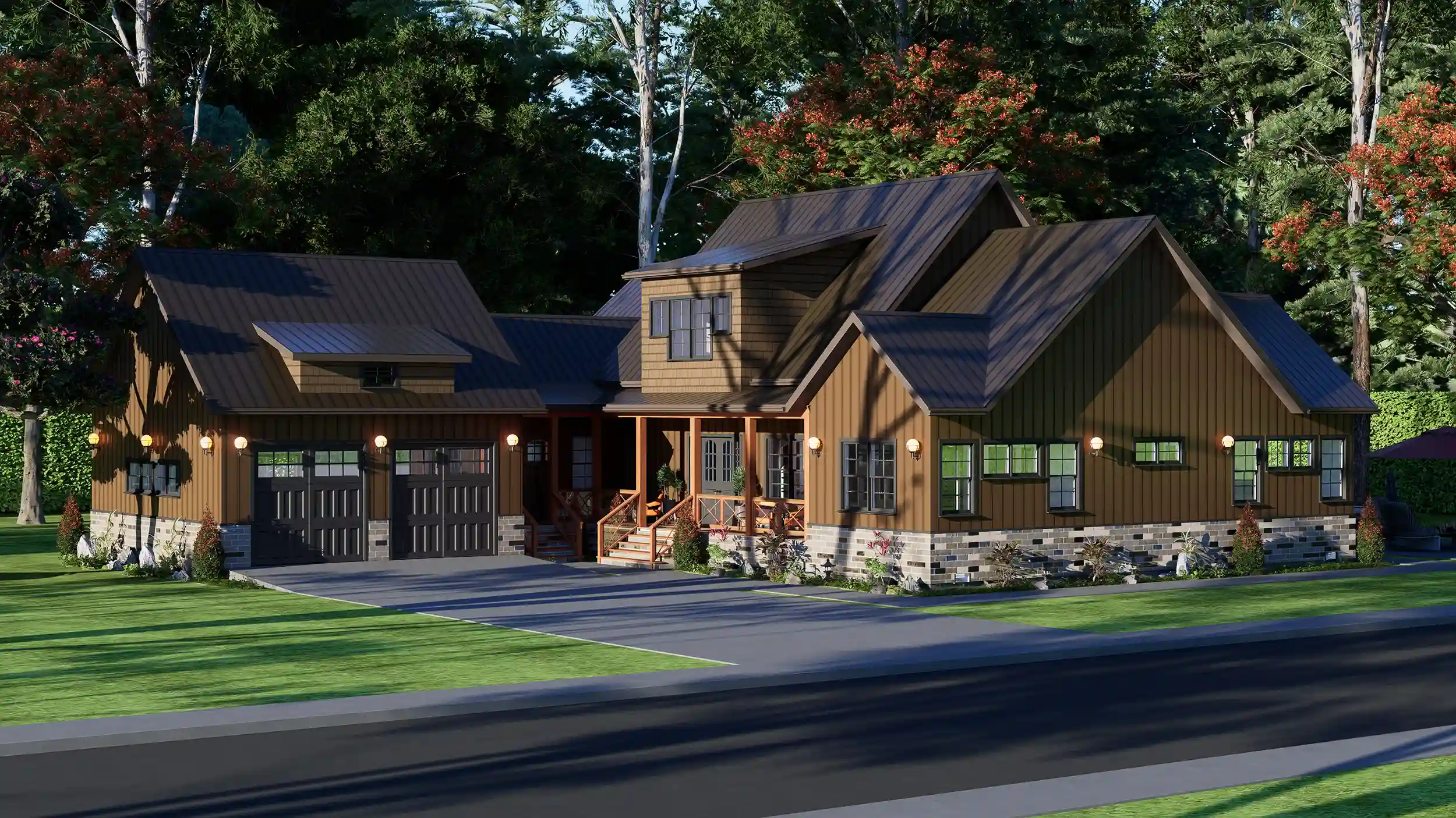 4 bedroom Craftsman house exterio design