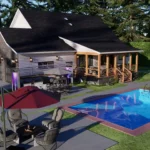 5 bedroom cottage house backyard design with full tour