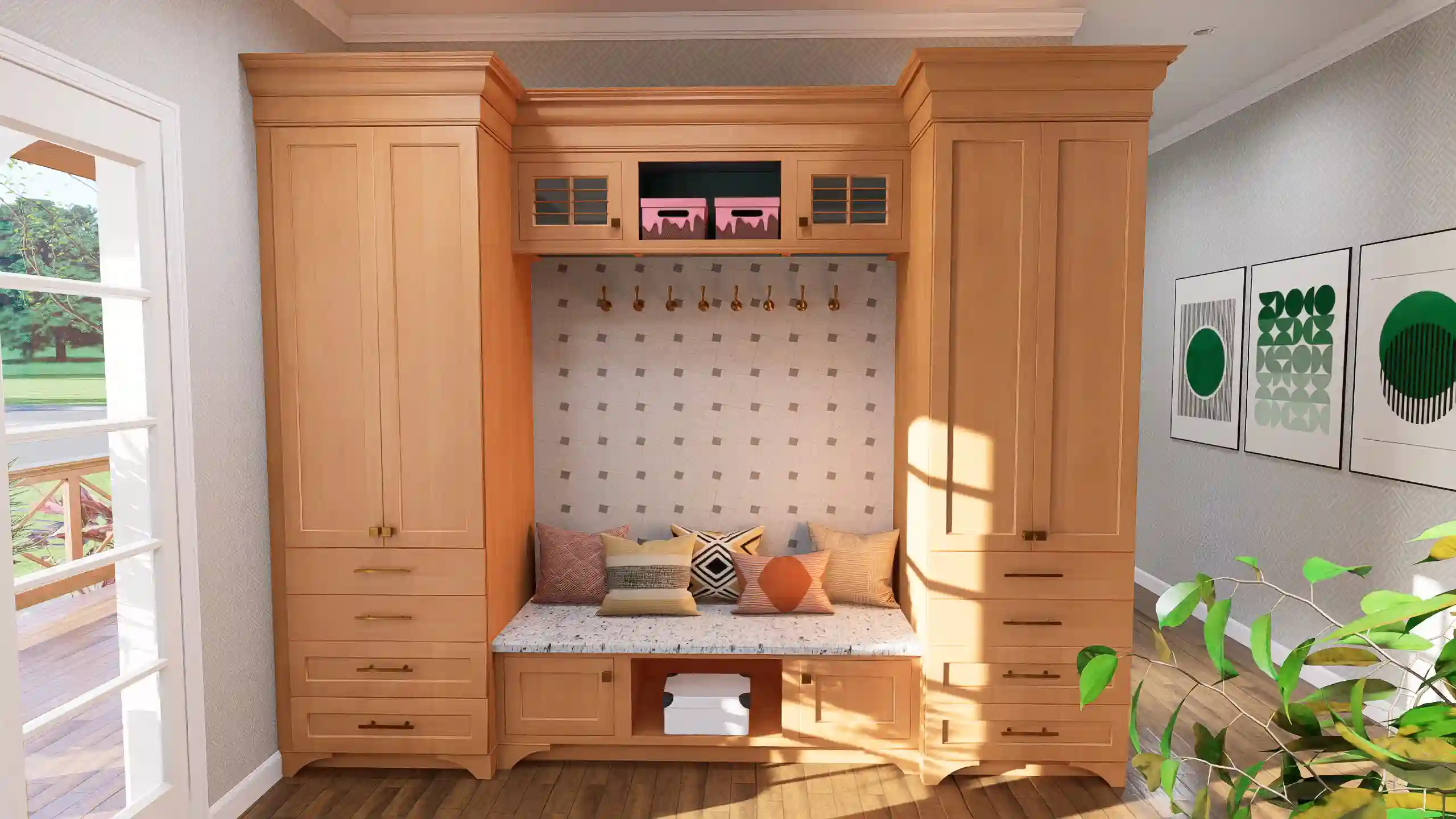 Entrance of 4 bedroom 2 story formhouse