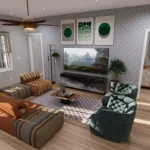 living area of Craftsman