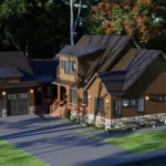 4 bedroom Craftsman house exterio design