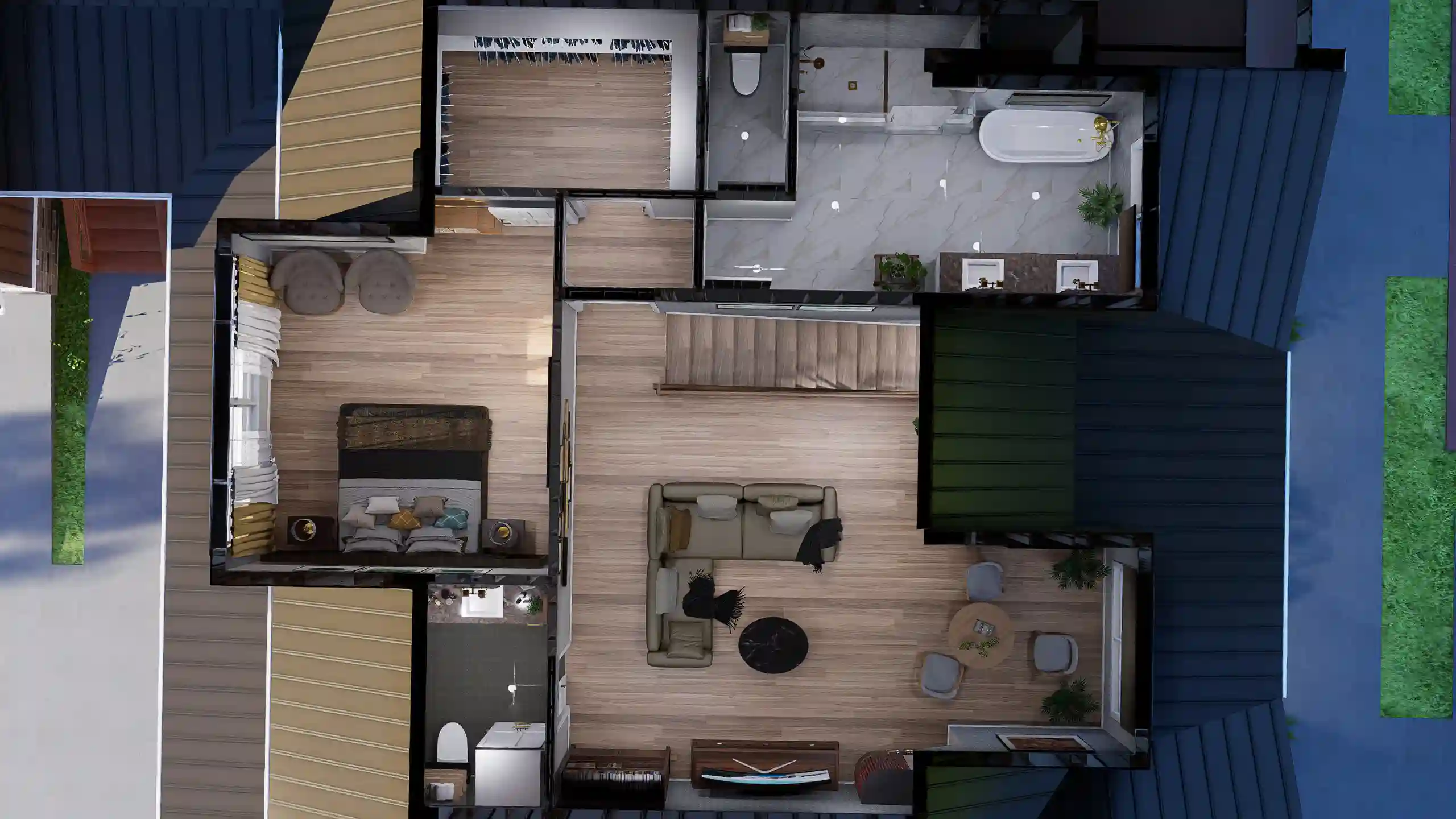 top view of 2nd floor