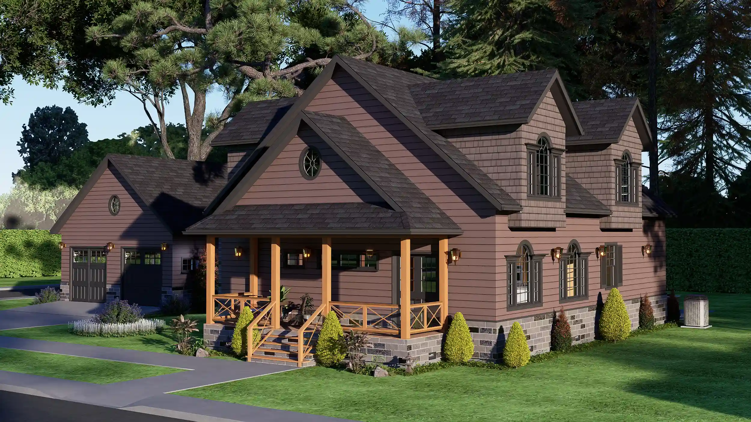 5 BEDROOM FORMHOUSE DESIGN WITH FLOOR PLAN