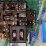 top view of 5 bedroom cottage house