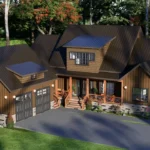 4 bedroom Craftsman house exterio design