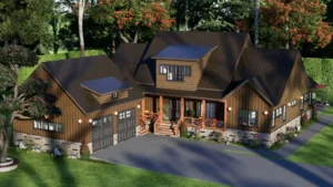 4 bedroom Craftsman house exterio design