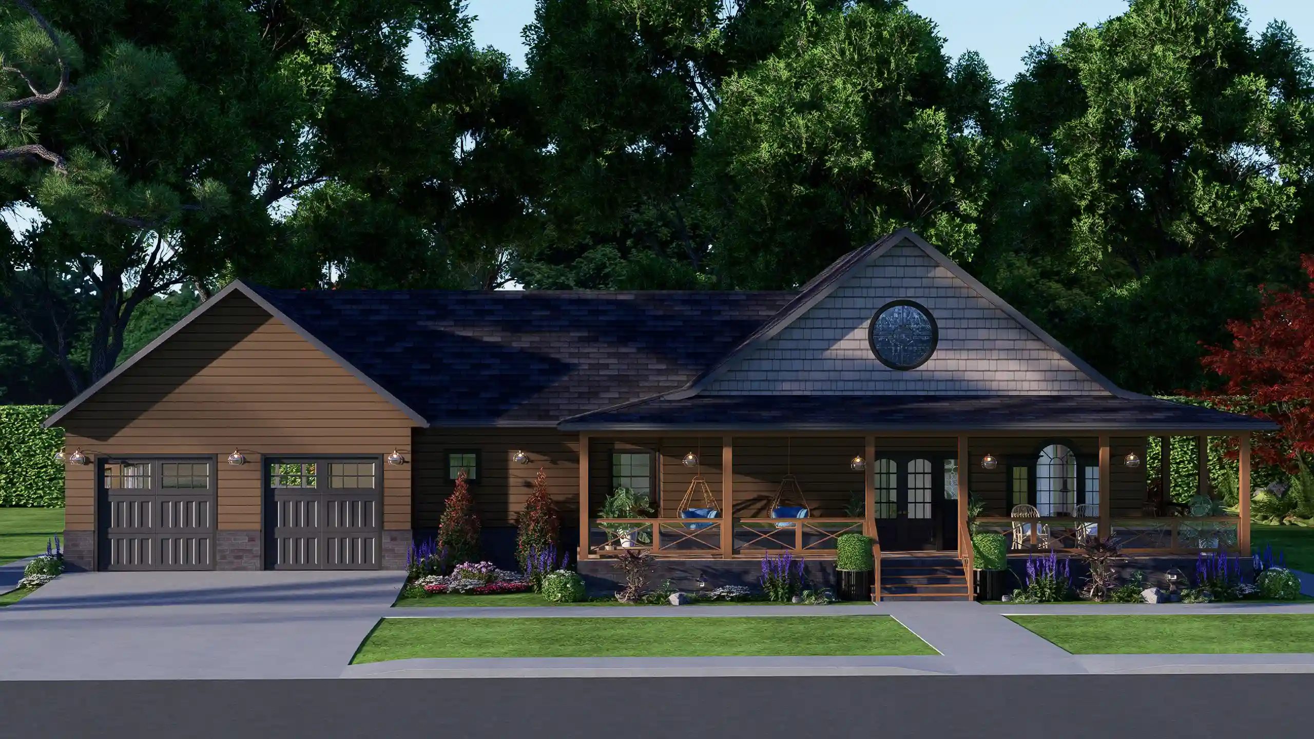 Modern Farmhouse Ranch house plan Plan