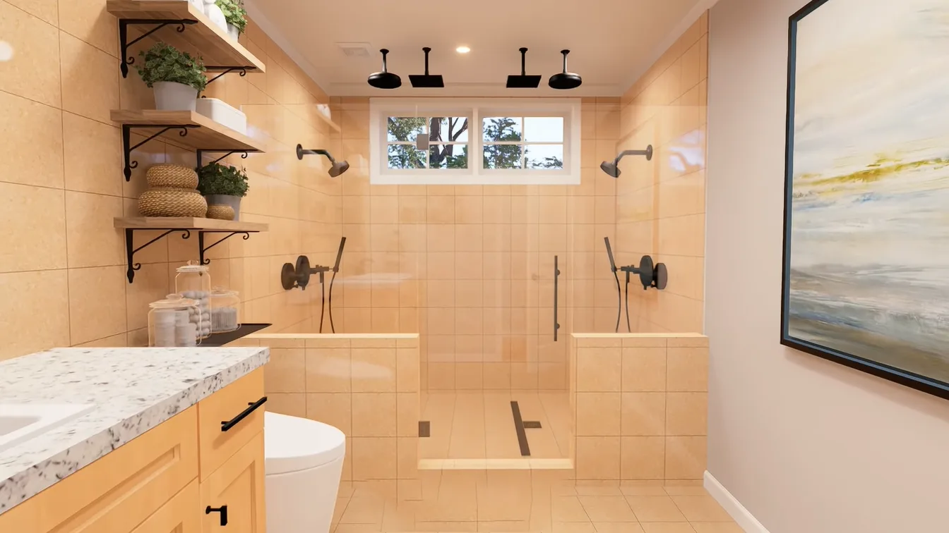 4 bedroom creaftsman home floor plan for buy