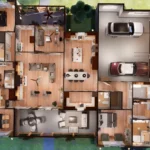 4 bedroom crafstman home floor plan