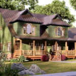 Stunning 3 Bedroom Modern Farmhouse with Wraparound Porch 2 Car Garage Floor Plan