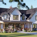 4 bedroom cottage house plan with a office