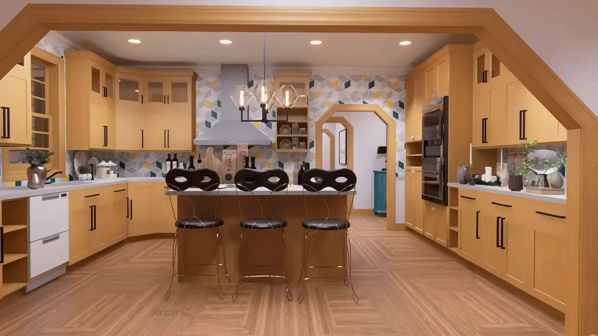 arch c studio 4 bedroom floor plan 2 story