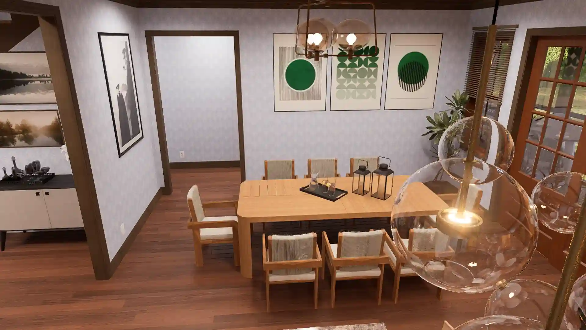 Stunning 3 Bedroom Modern Farmhouse with Wraparound Porch 2 Car Garage Floor Plan