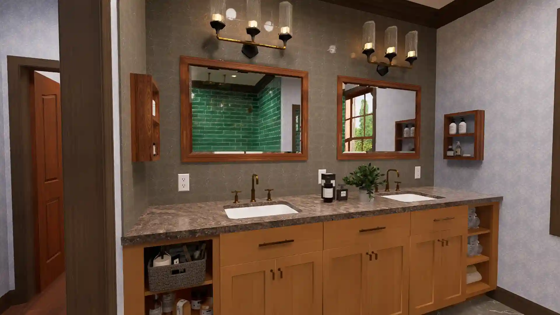 Stunning 3 Bedroom Modern Farmhouse with Wraparound Porch 2 Car Garage Floor Plan