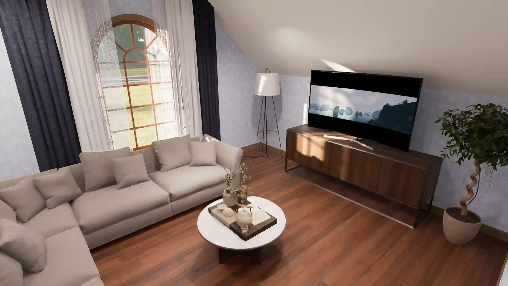 Stunning 3 Bedroom Modern Farmhouse with Wraparound Porch 2 Car Garage Floor Plan