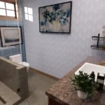 Stunning 3 Bedroom Modern Farmhouse with Wraparound Porch 2 Car Garage Floor Plan