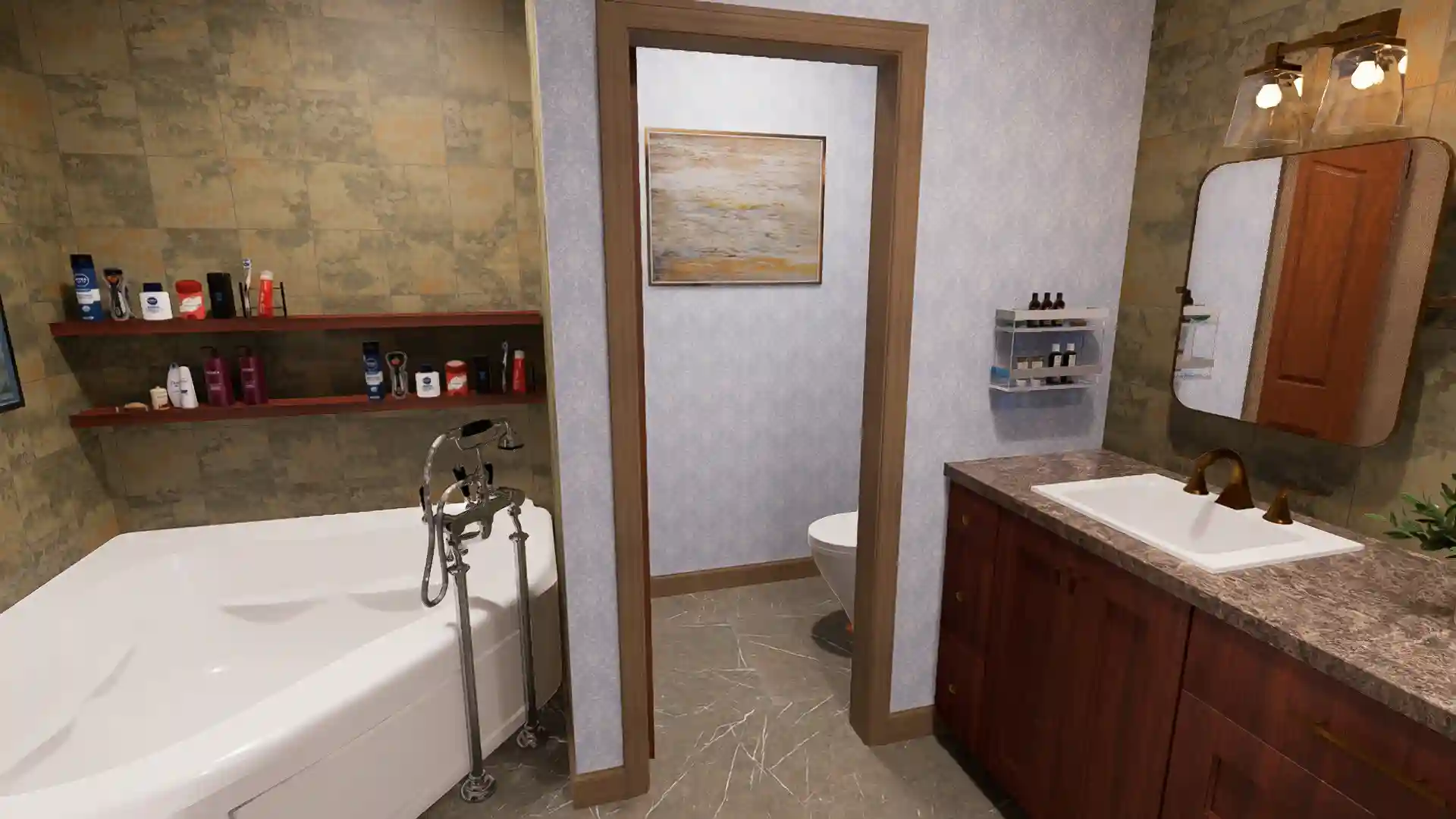 Stunning 3 Bedroom Modern Farmhouse with Wraparound Porch 2 Car Garage Floor Plan