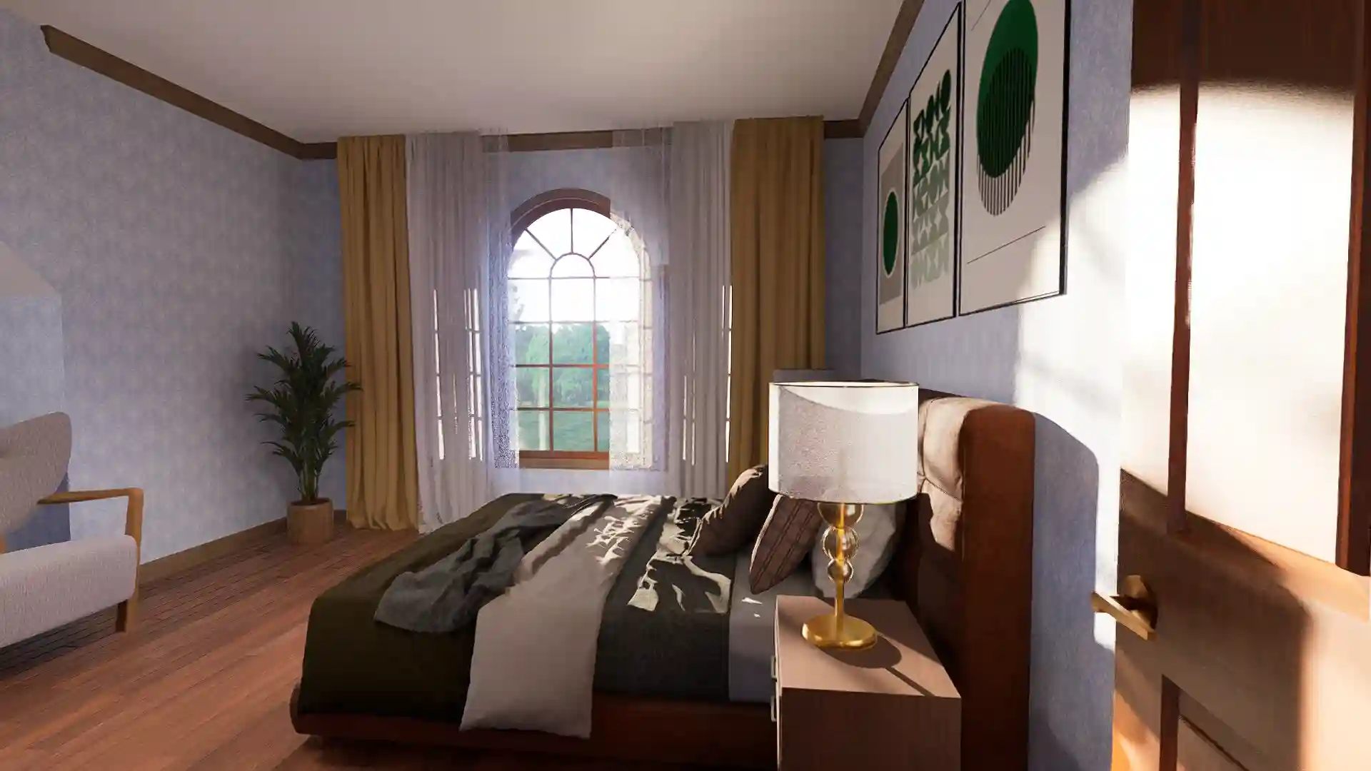 Stunning 3 Bedroom Modern Farmhouse with Wraparound Porch 2 Car Garage Floor Plan