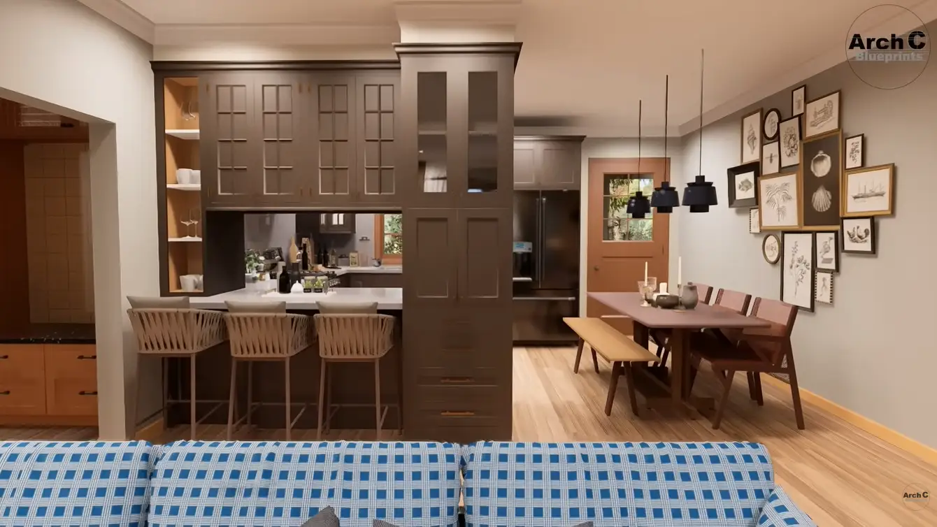 3 bedroom cottage house floor plan